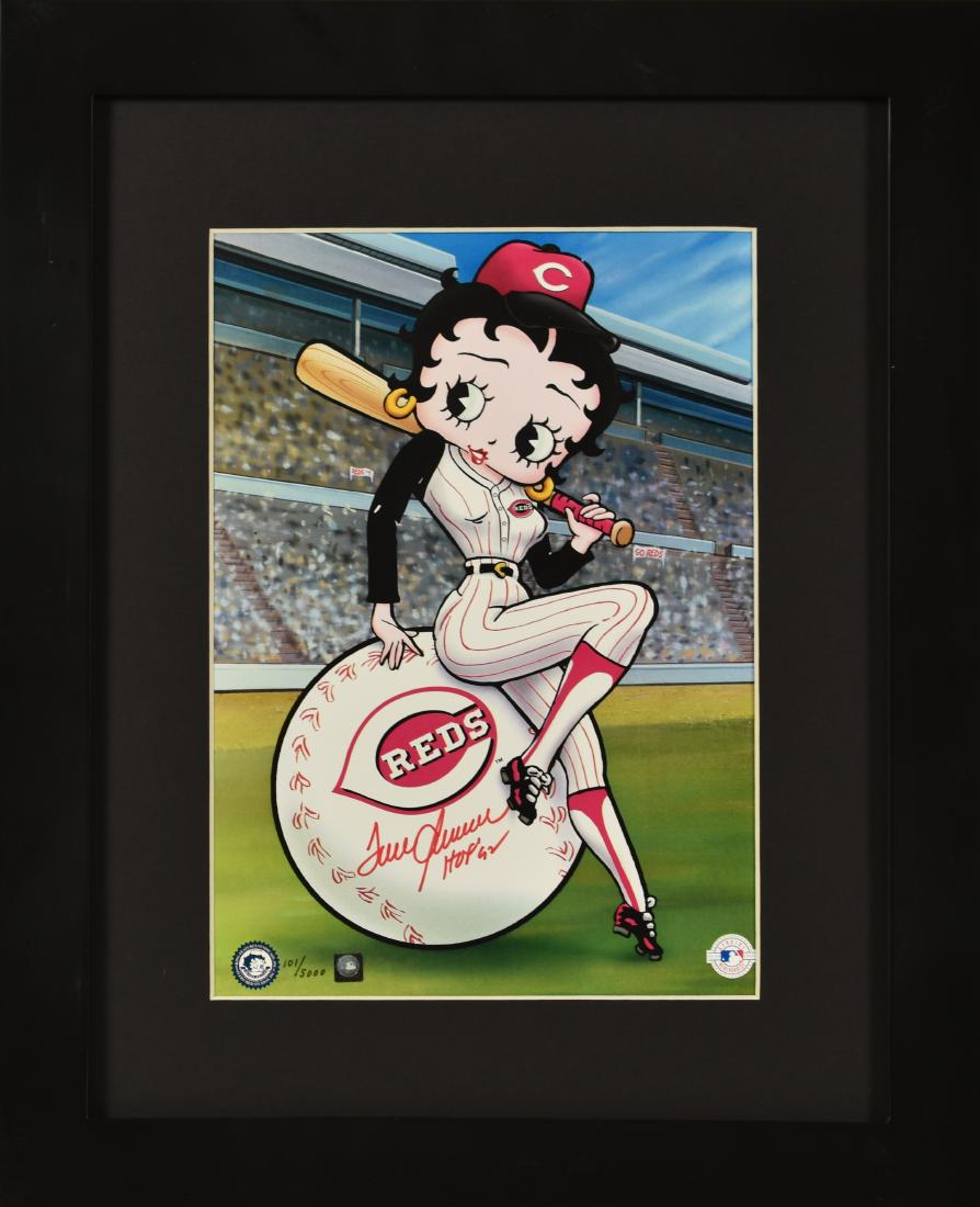 Tom Seaver signed Reds L.E. litho- Betty Boop on Deck (1 of 3)