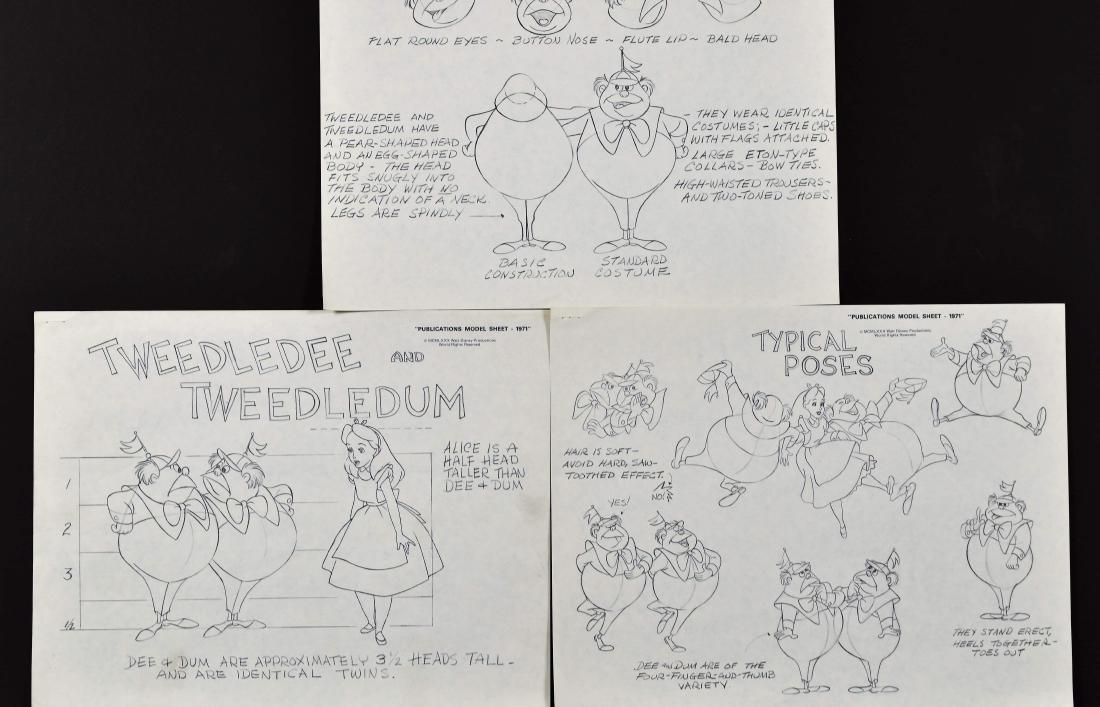 Disney 1971 Alice & Wonderland Model Sheets (1 of 4)