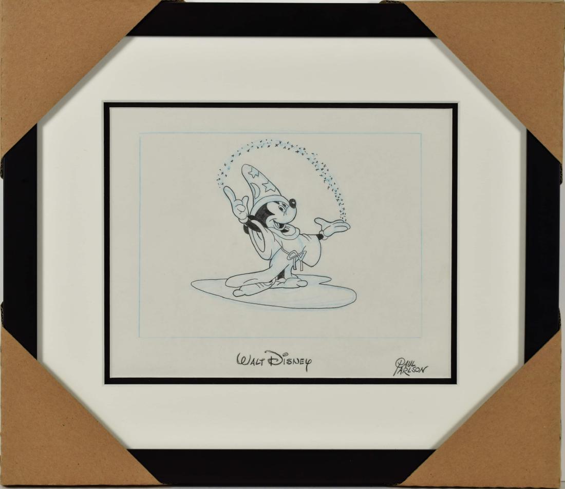 Mickey Sorcerer's Apprentice sketch signed animator (1 of 3)