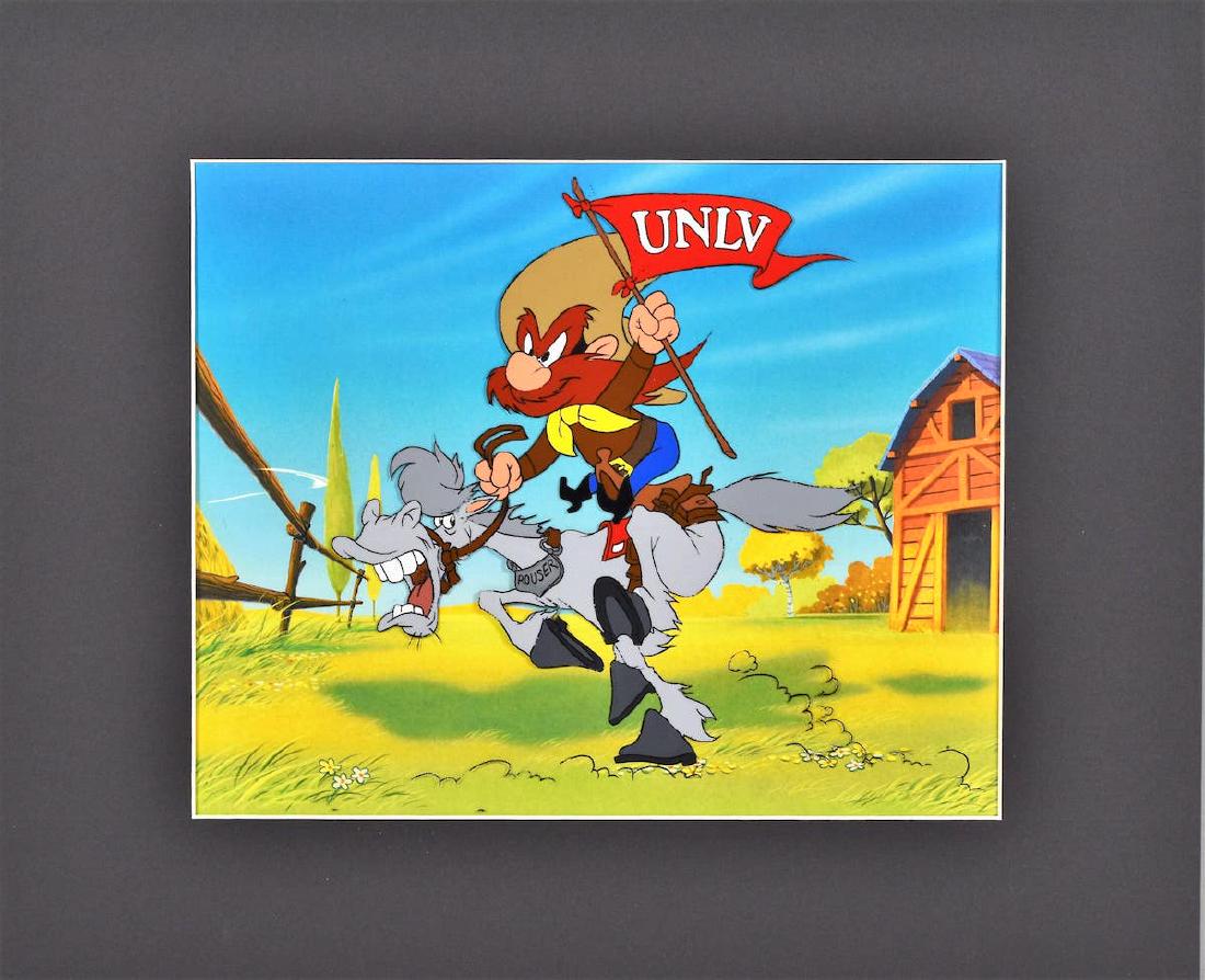Warner Bros. Yosemite Waving UNLV Flag - Prototype Cel (1 of 3)