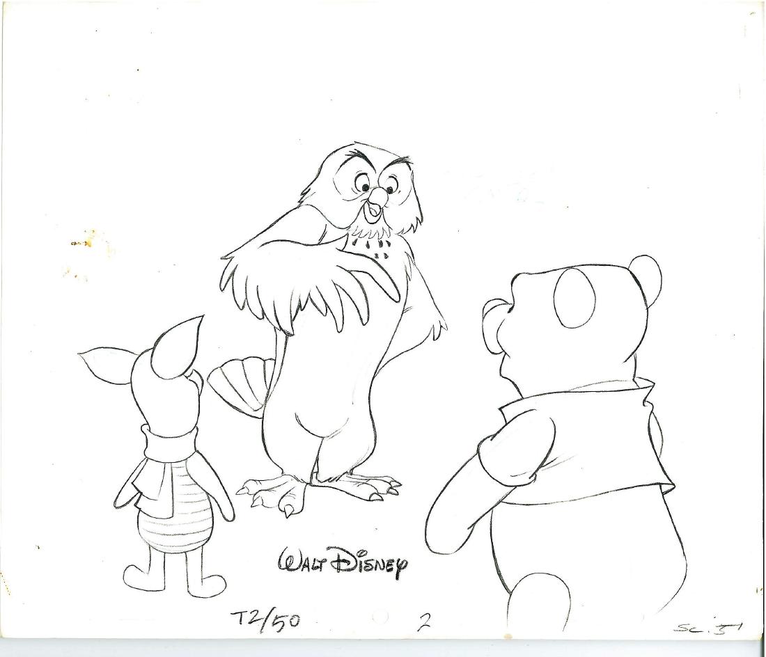 "Winnie the Pooh"  signed by Disney animator Paul (1 of 2)