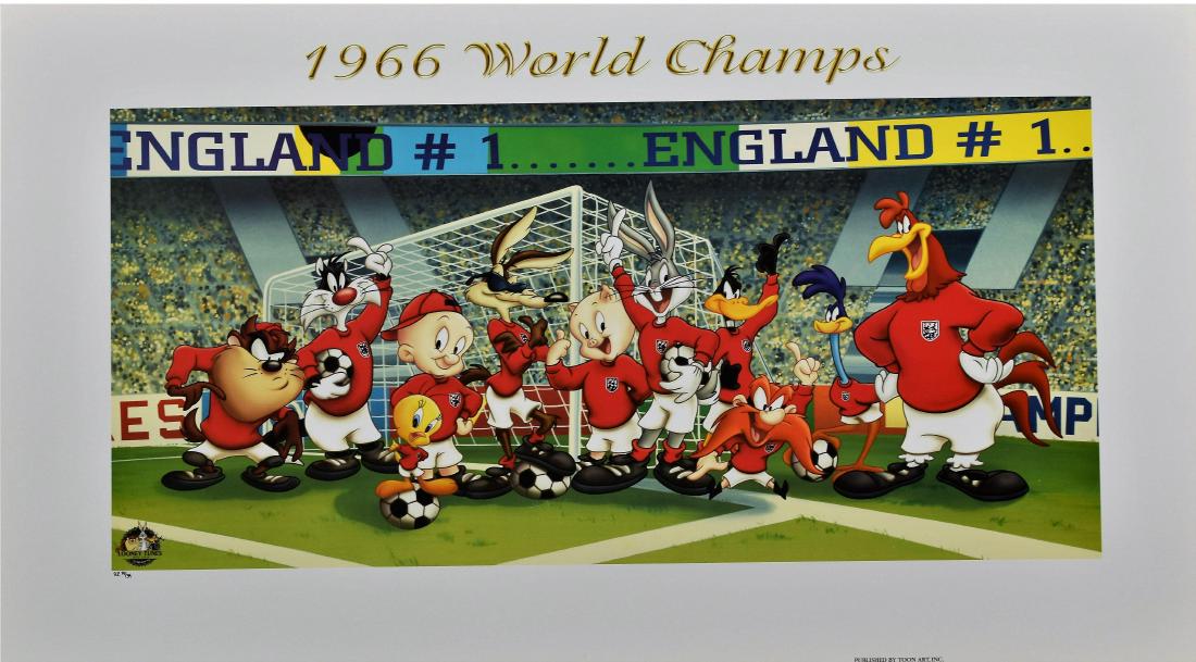 Looney Tunes FIFA L.E.Offset Litho "1966 World Champs" (1 of 3)