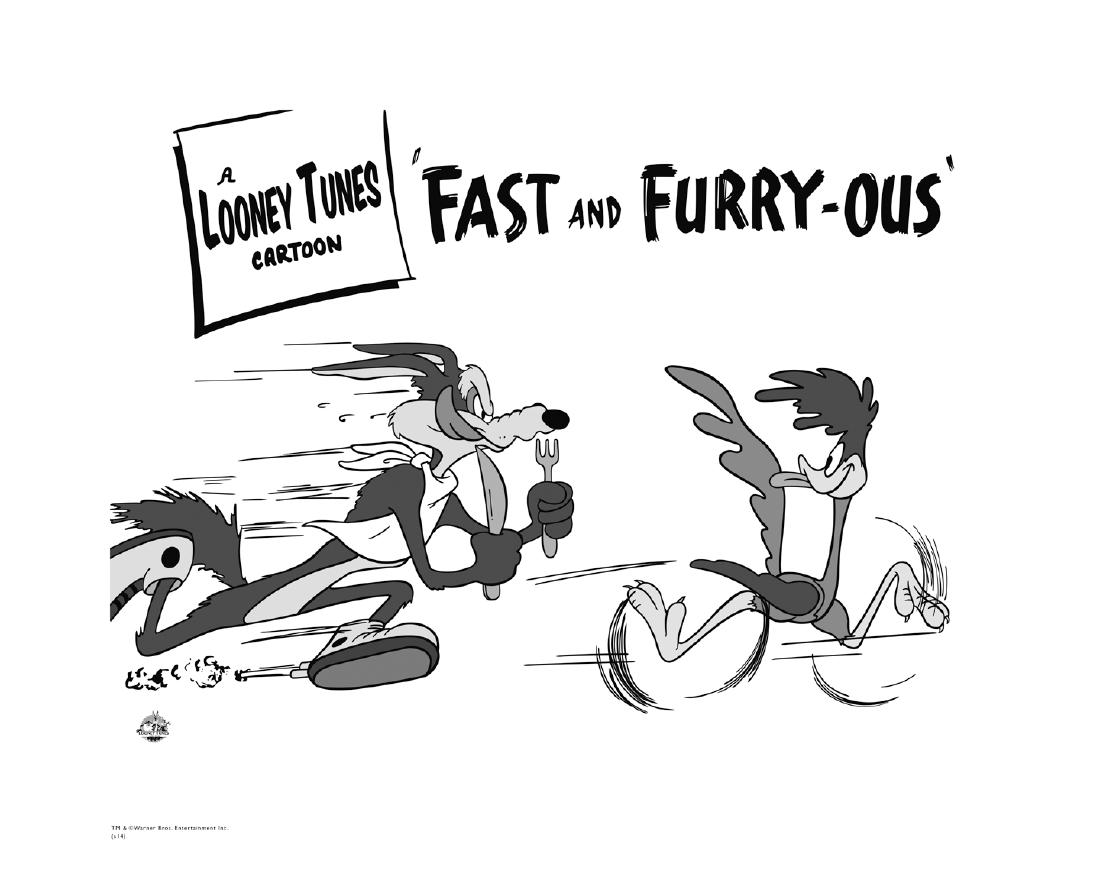 Warner Bros. Giclee - Fast & Furry-ous- Wile E (1 of 2)
