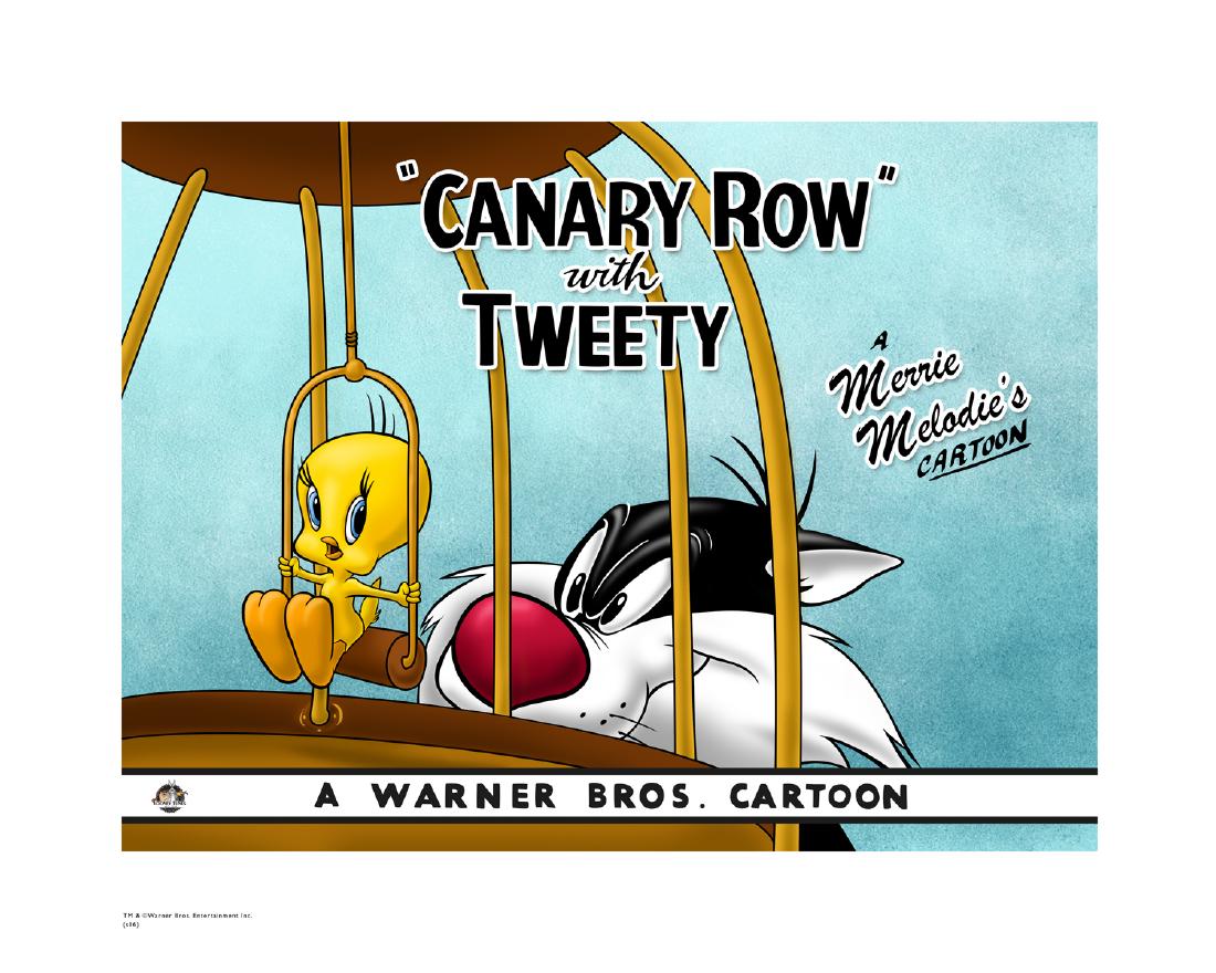 Warner Bros. Giclee Canary Row LE- Tweety and Sylvester (1 of 2)