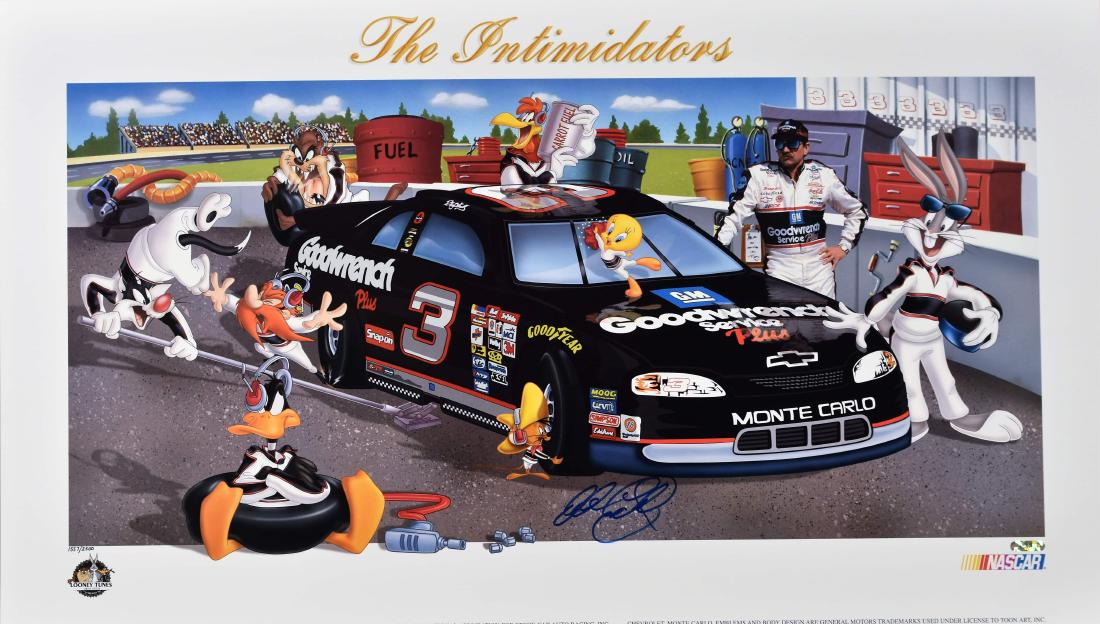 Signed Dale Earnhardt Sr. Warner Bros. Litho (1 of 4)