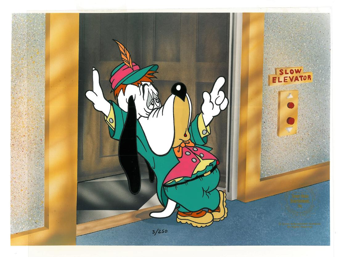 LE Droopy Hand-Painted Cel - Going Up? (1 of 2)
