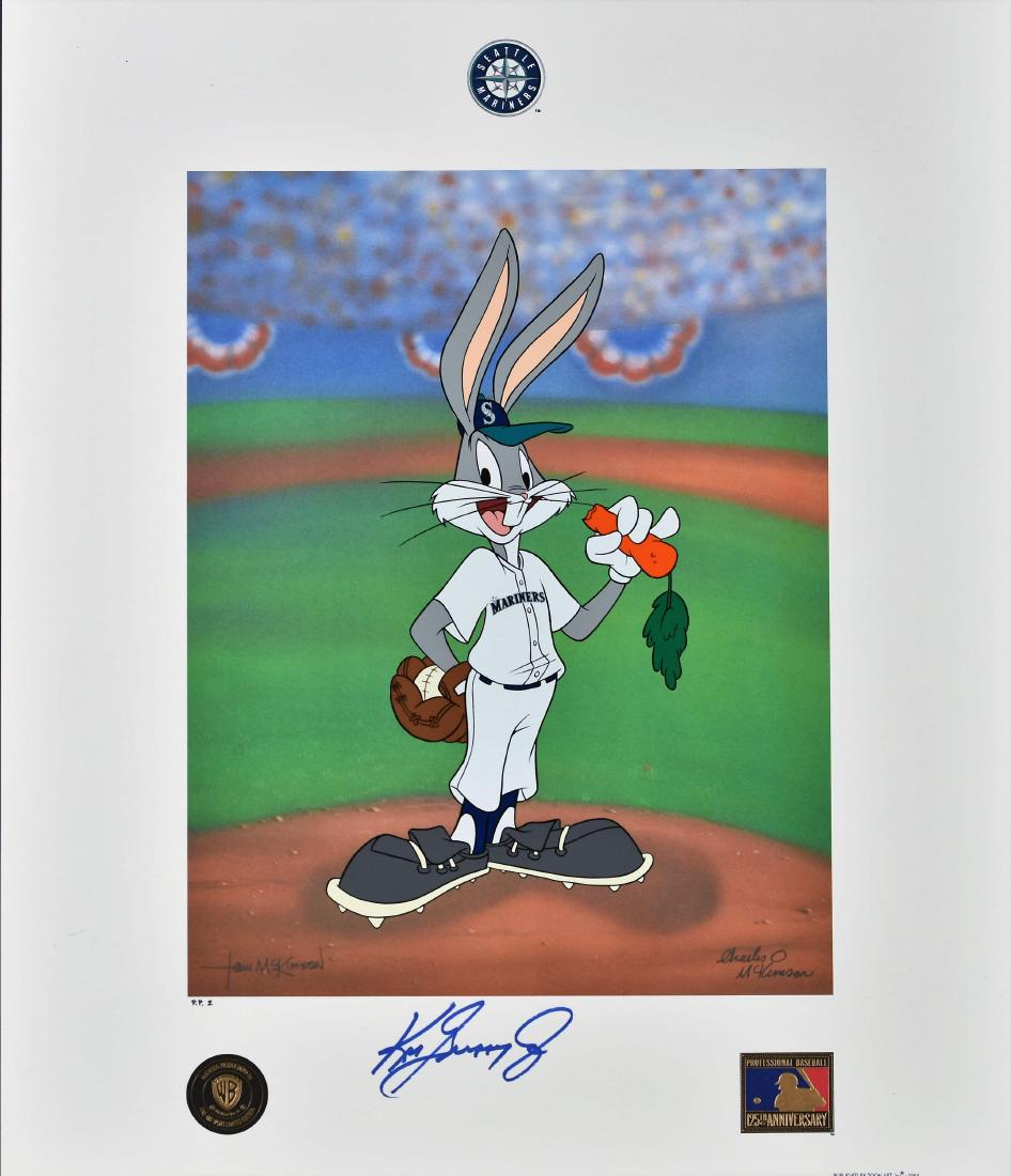 Ken Griffey Jr. Signed. Warner Bros. Litho Mariners (1 of 3)