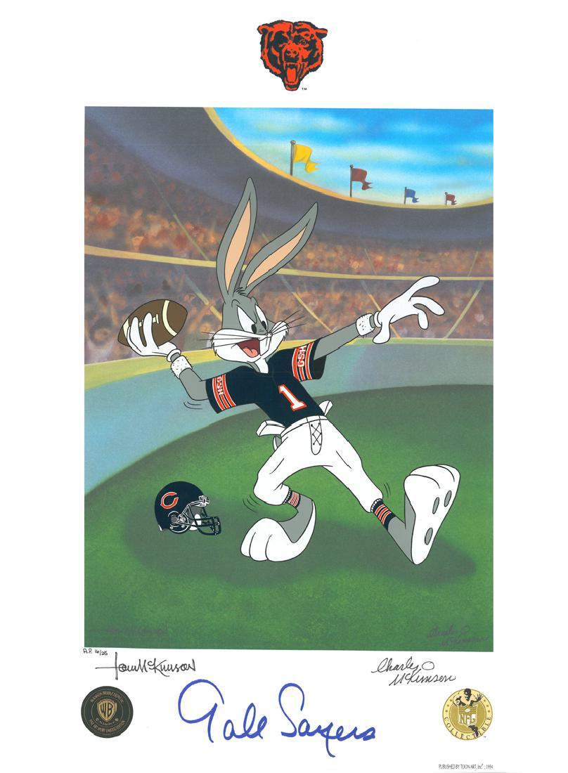 Warner Bros. Bears Signed by Gale Sayers (1 of 3)