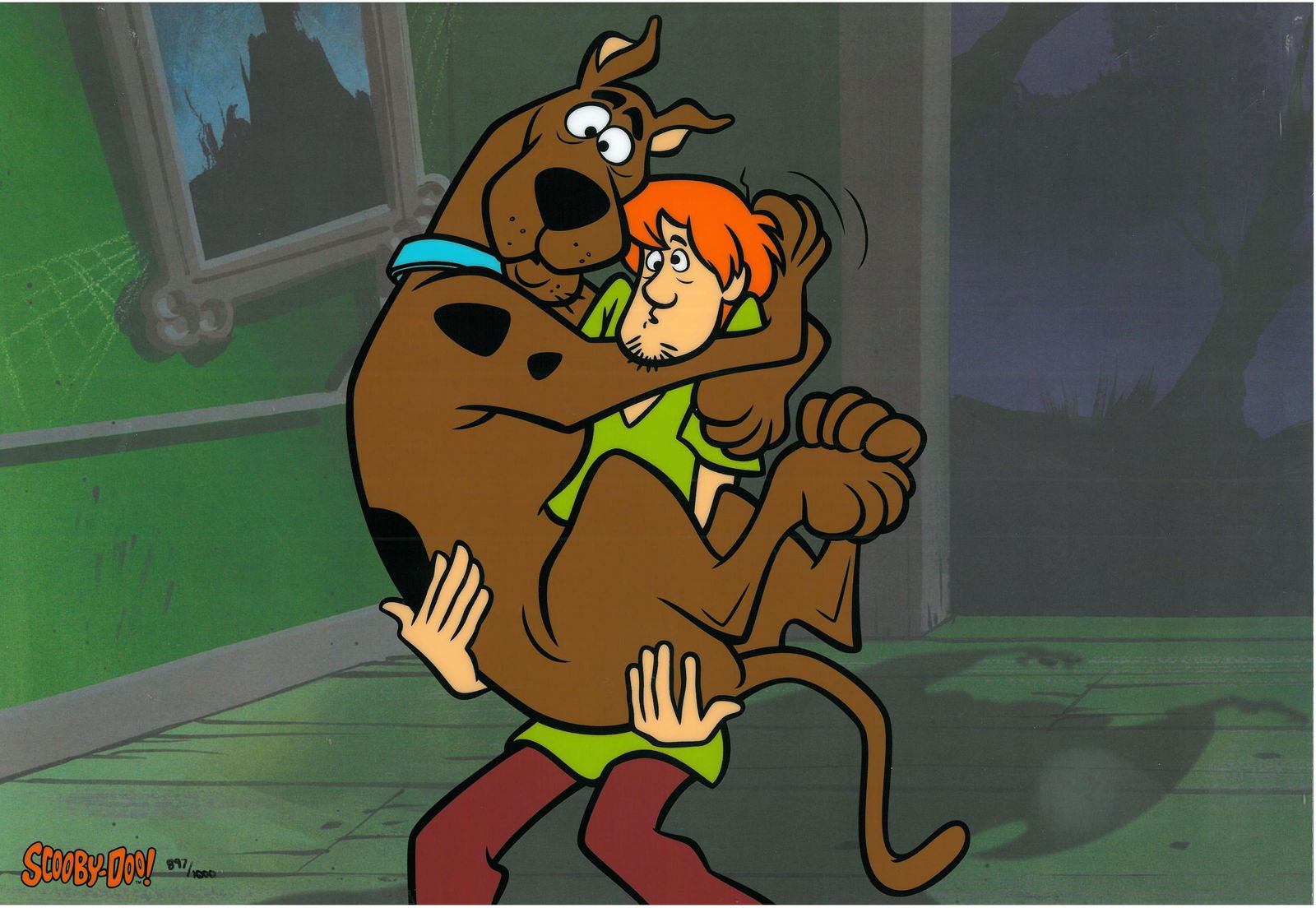 Scooby-Doo LE Sericel  Scooby & Shaggy- Fearless Duo (1 of 2)