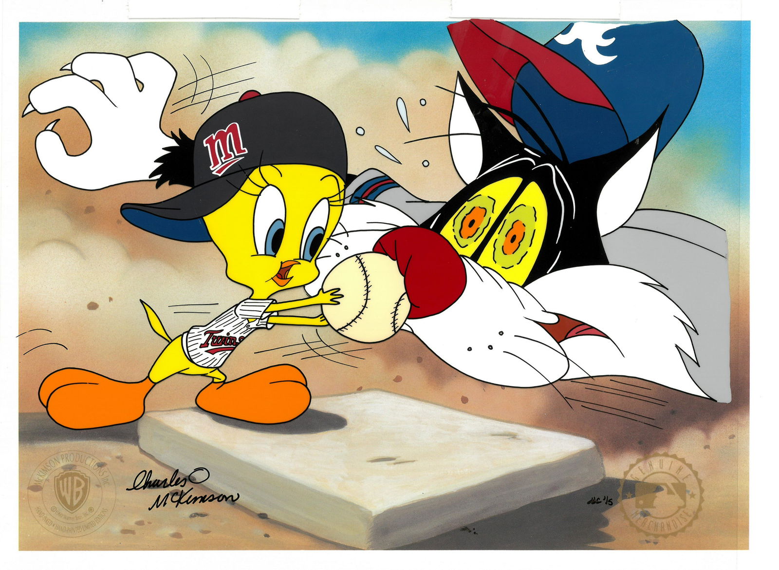Twins - MLB & WB HandPainted Cel -I Tawt I Tagged A (1 of 2)