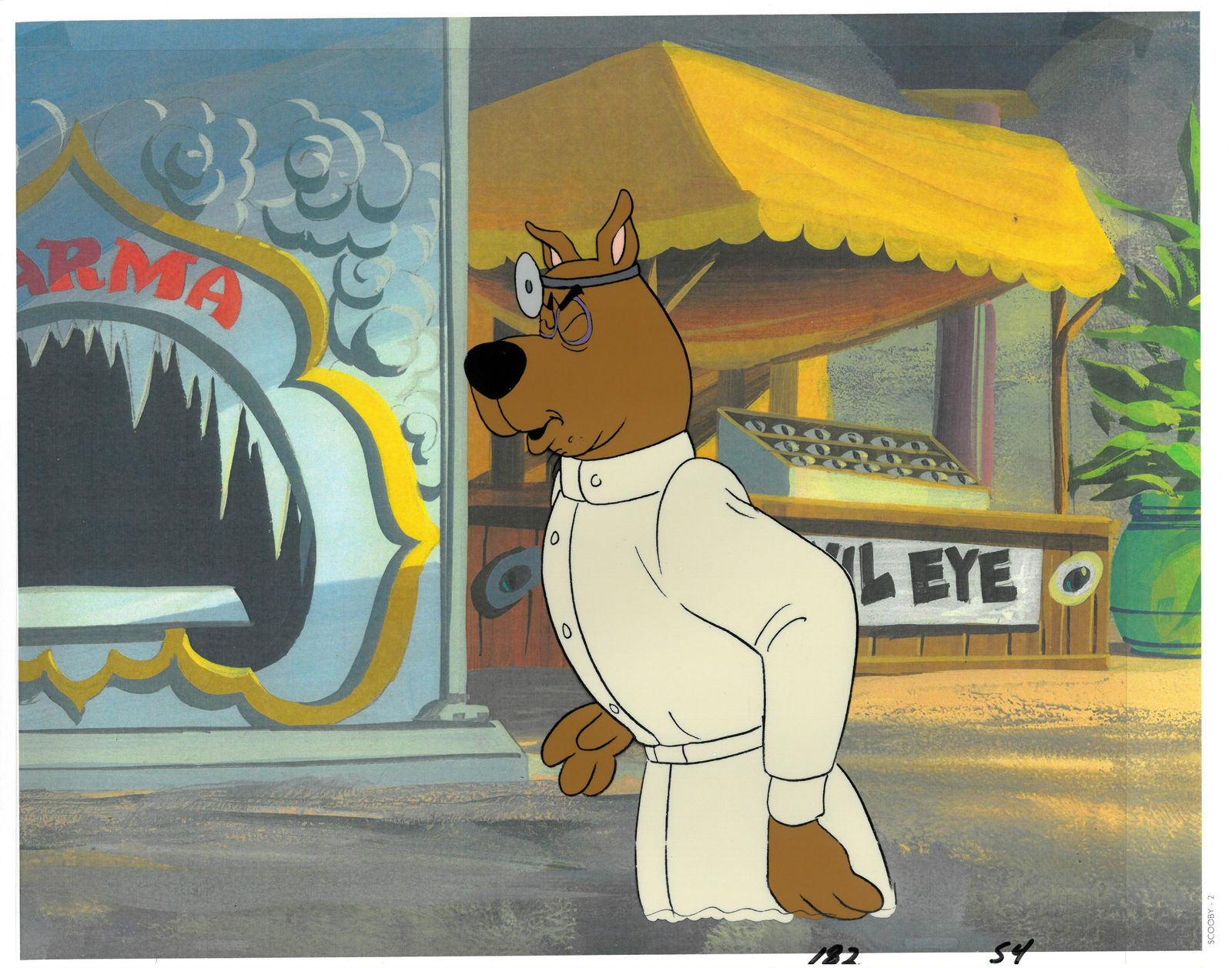Scooby-Doo Production Cel and Matching Drawing - 13 (1 of 2)