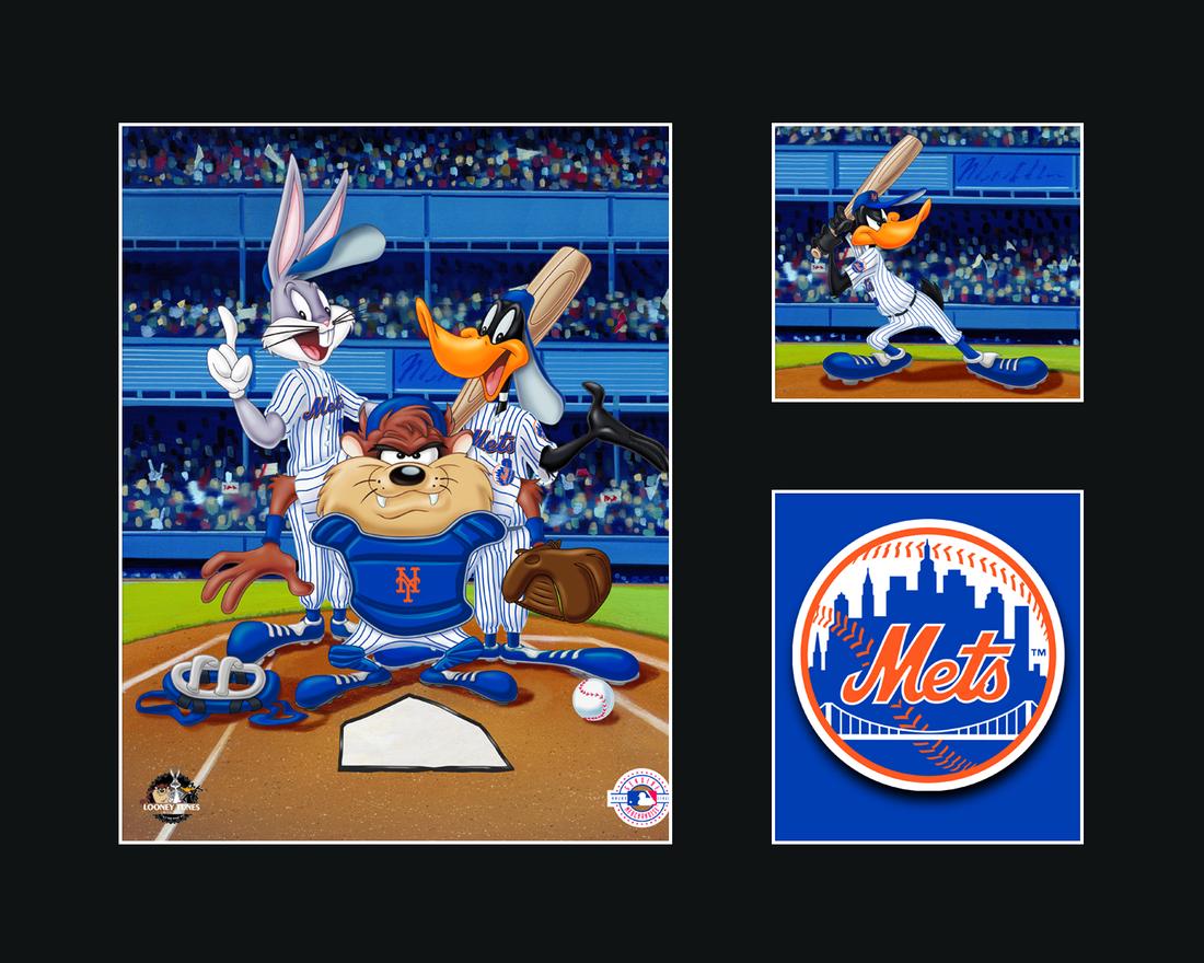 Warner Bros. New York Mets Matted L.E. Lithograph (1 of 1)