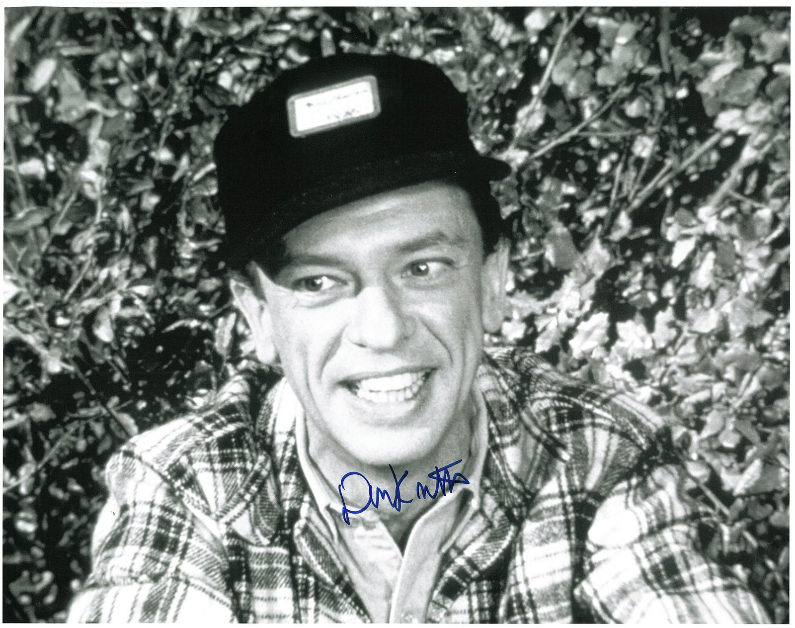 Signed Don Knotts-Barney Fife Lithographs: Signed by Don Knotts who played the well known character Barney Fife in the Andy Griffith Show. This lithograph is entitled "Barney Camping" Includes a photograph of Knotts signing and certificate of