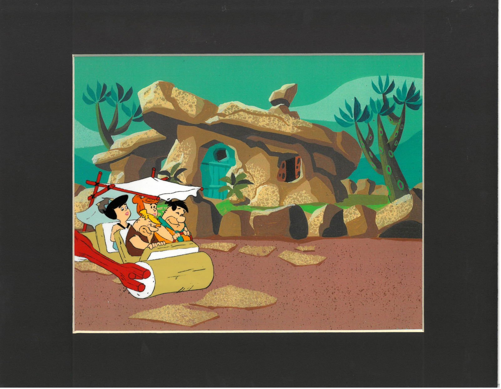 Flintstones Production Cel and Drawing - Group (1 of 2)