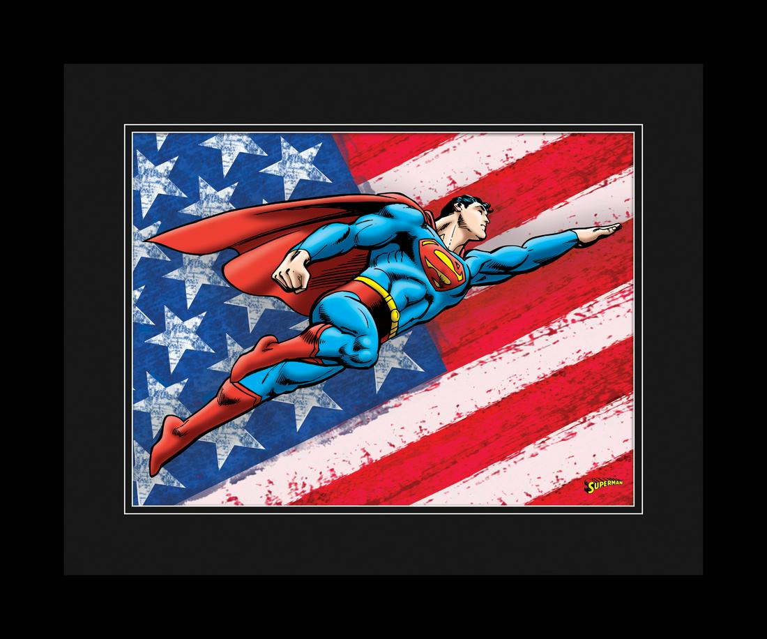 Superman Patriotic Flag - DC Comics - Fine Art Giclee (1 of 3)