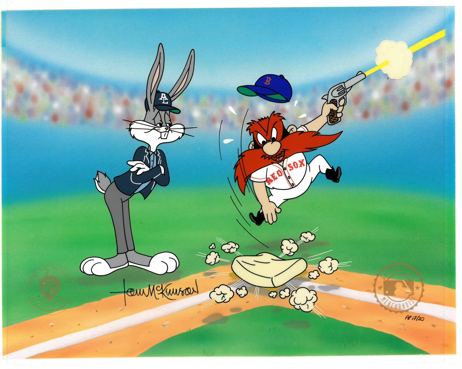 Red Sox - Red Hot- H.P. Cel - L.E. Signed (1 of 2)