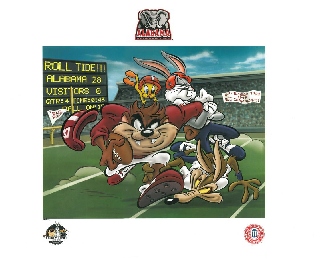 Alabama Crimson Tide  - Warner Bros. Lithograph (1 of 1)