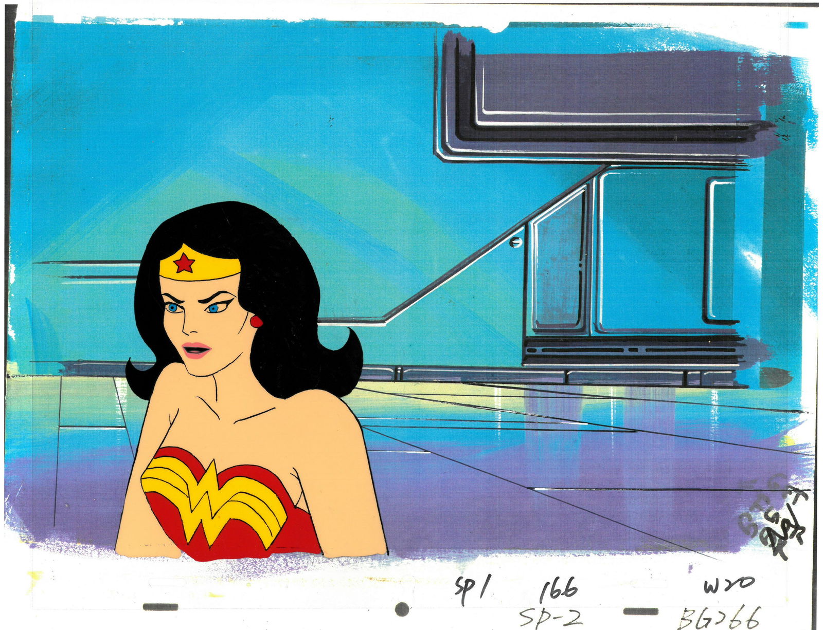 Wonder Woman Original Production Cel (1 of 2)