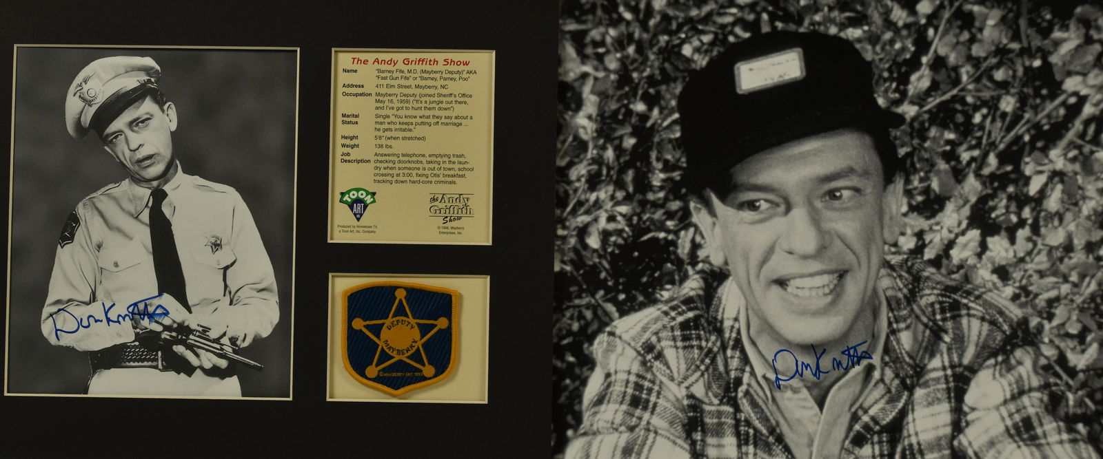 Don Knotts-Barney Fife 2 Signed Lithographs (1 of 4)