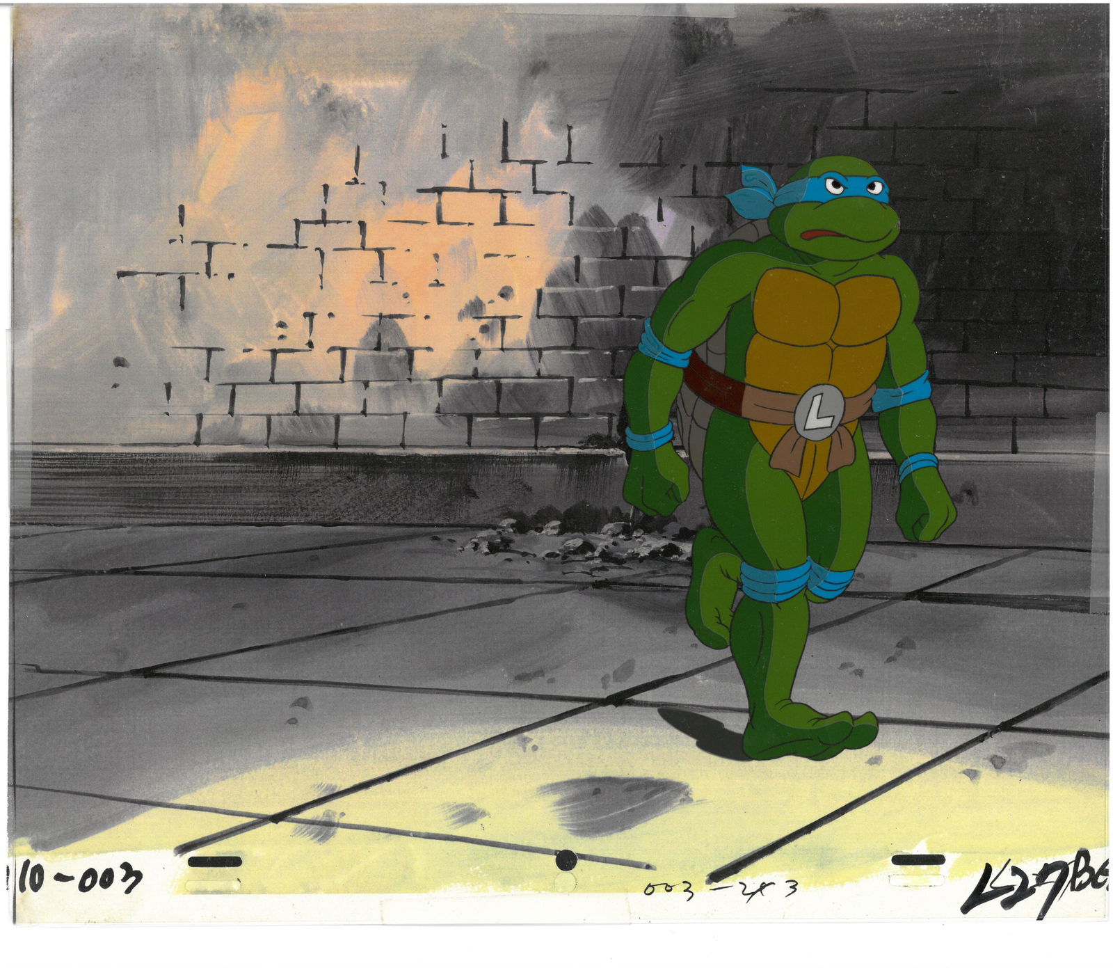 Leonardo of (TMNT) Turtles- Original Production Cel (1 of 2)
