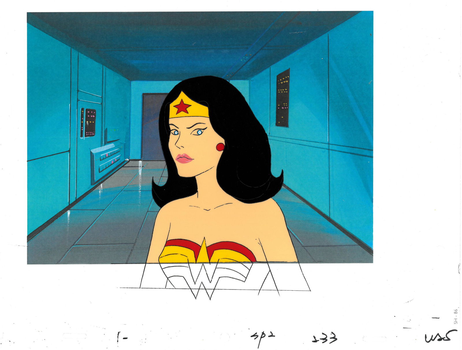 Wonder Woman Original Production Cel (1 of 2)