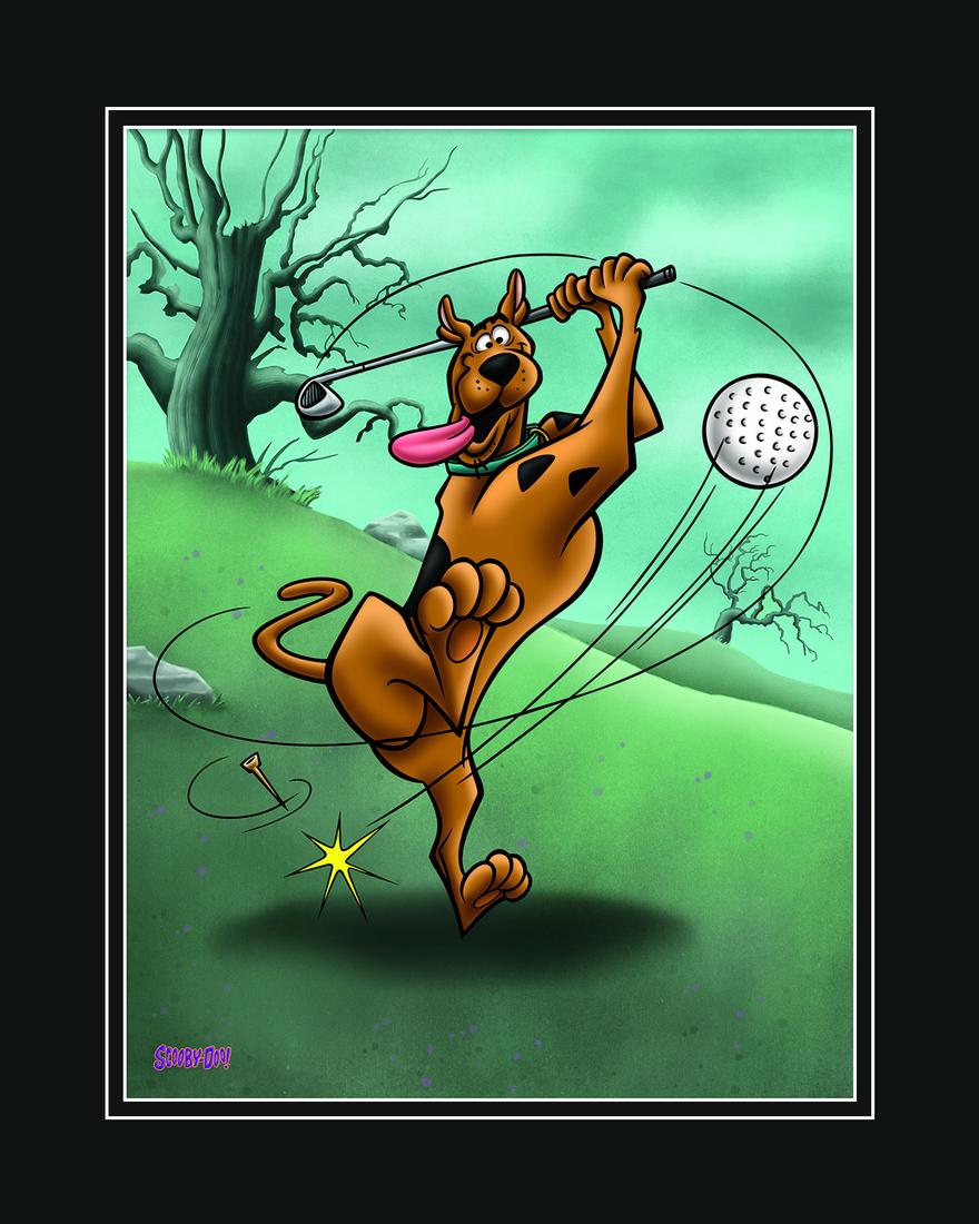 Scooby-Doo -Warner Bros. Fine Art Giclee - Scooby Golf: A Warner Bros. fine art limited edition giclee entitled " Scooby Golf " Is limited to 500 pieces. Is presented matted and comes with certificate of authenticity. 16x20