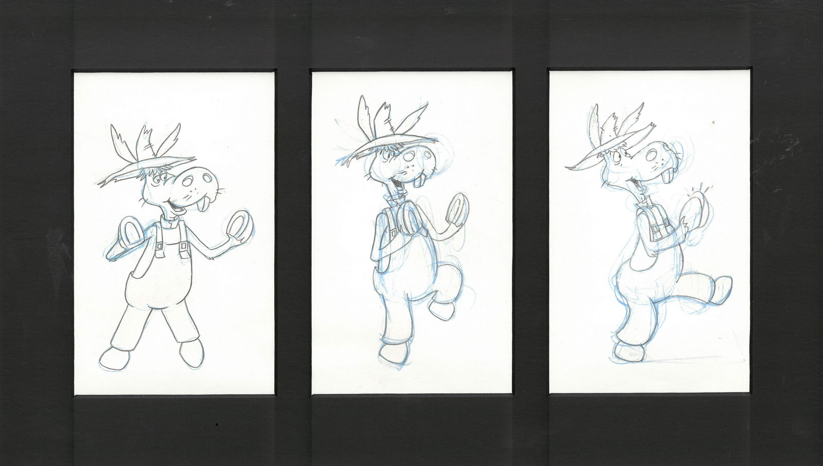 Hee-Haw Original Production Drawings- Triple Aperture: A set of a 3 original production drawing from the Television Show " Hee-Haw" 1969. Welcome to Hee Haw! Starring Roy Clark and Buck Owens , Country-themed comedy series that premiered on 6/15/69 on CBS