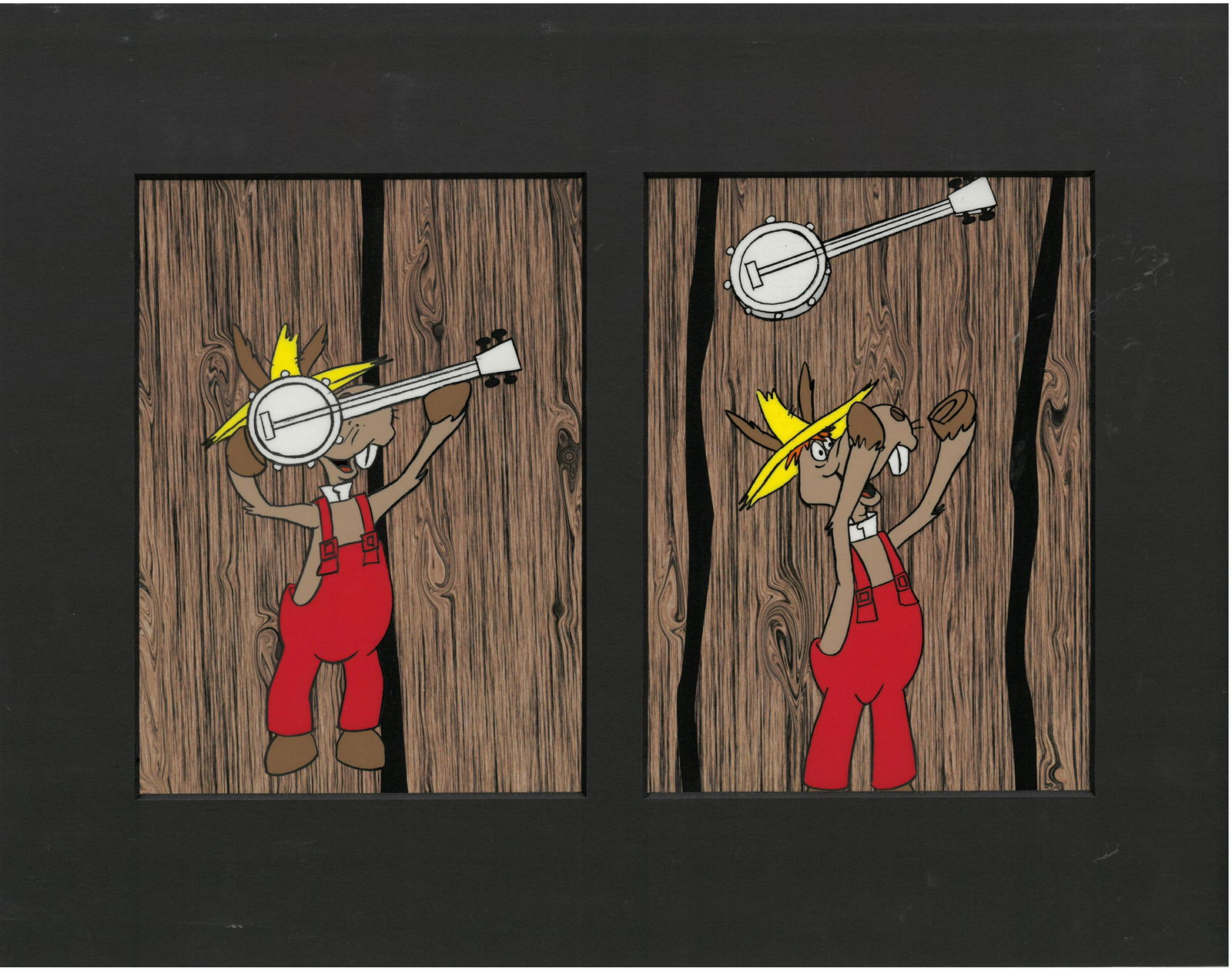 Hee-Haw Original Production Cels and Drawings- Double (1 of 3)