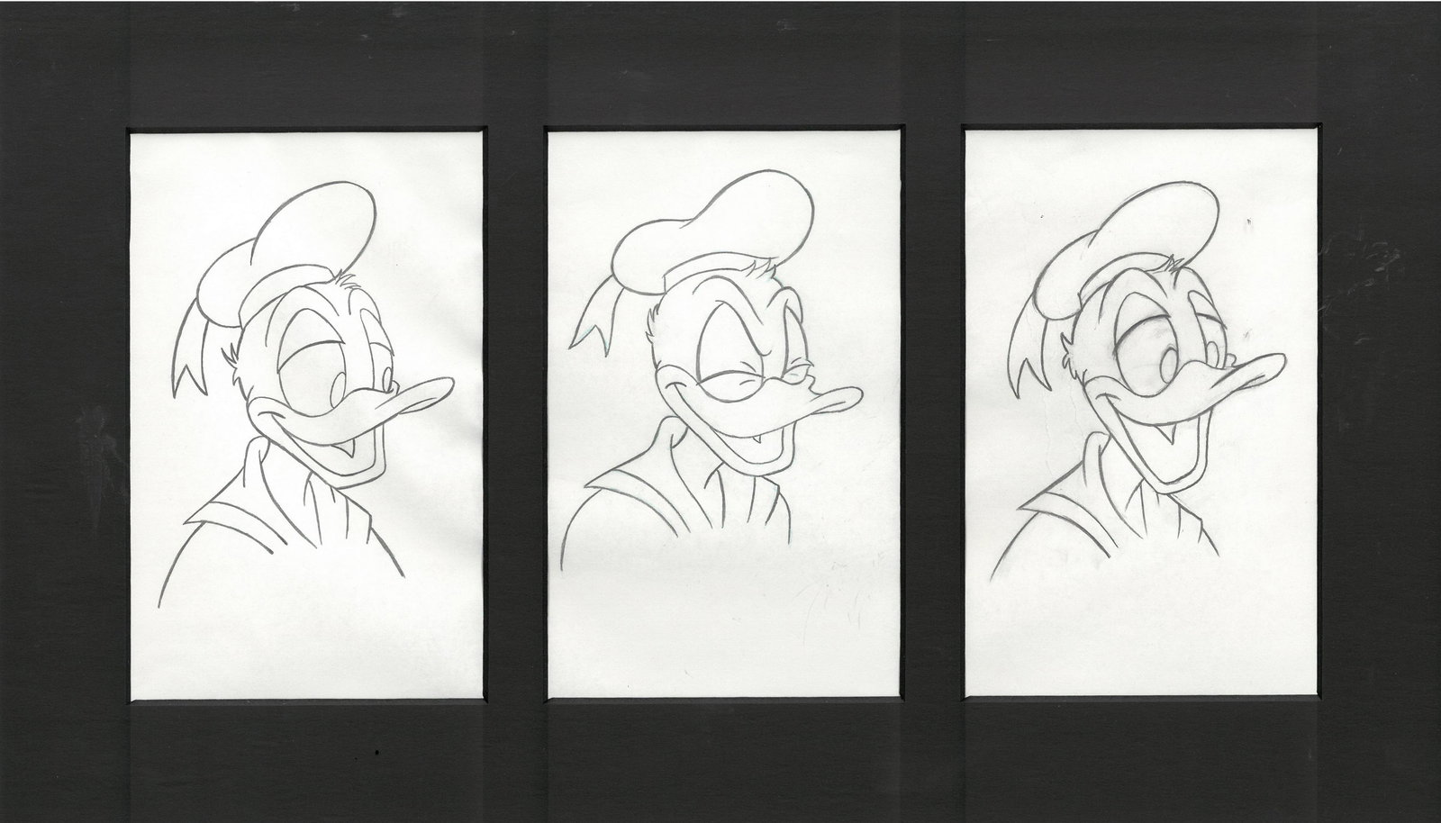 Original Disney Daffy Duck Head Production Drawings (1 of 1)