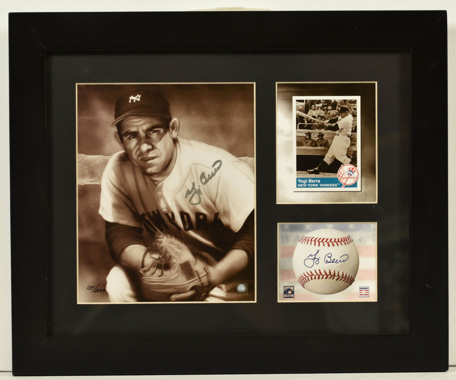 Yogi Berra- Signed New York Yankees Lithograph (1 of 4)