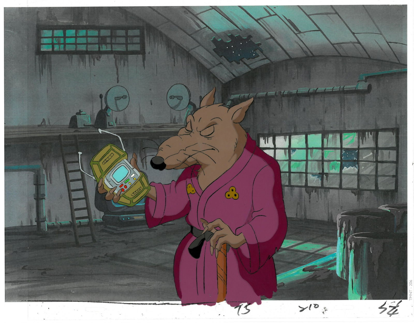 Splinter of (TMNT) Turtles- Original Production Cel (1 of 2)