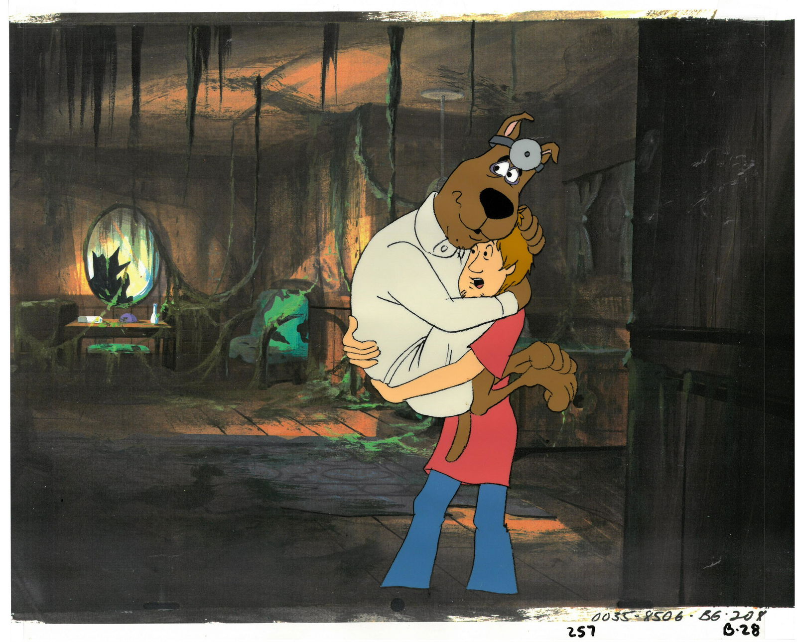Scooby-Dooy and Shaggy Original Production Cel from (1 of 1)