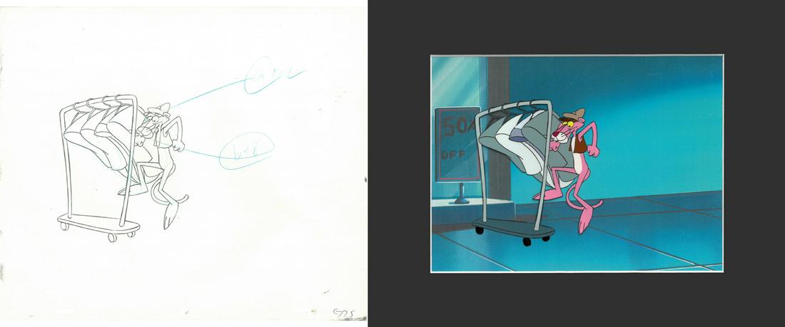 Pink Panther-Original Production Cel and Drawing (1 of 1)