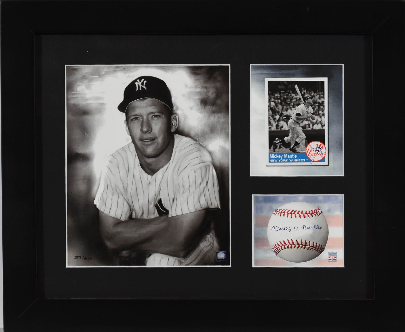 Mickey Mantle - Framed Limited Edition (1 of 1)