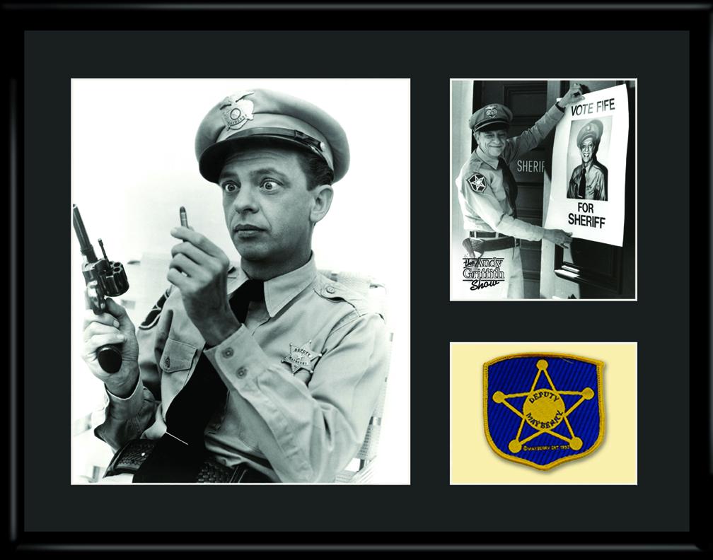 Barney Fife - One Bullet - Limited Edition: A framed 11x14 limited edition lithograph of Barney Fife. Is presented with an authentic patch and COA. Don Knotts who played the well known character Barney Fife in the Andy Griffith Show.