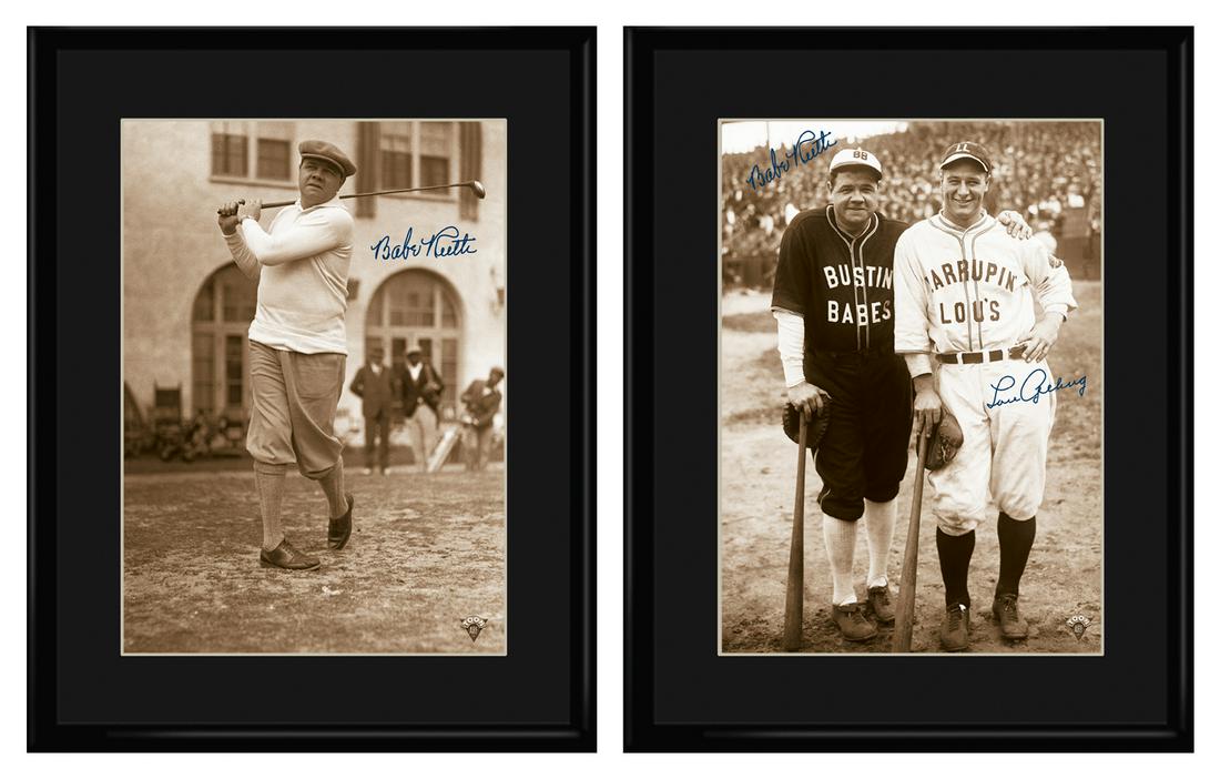 Babe Ruth- 2 Framed LE Lithographs (1 of 1)