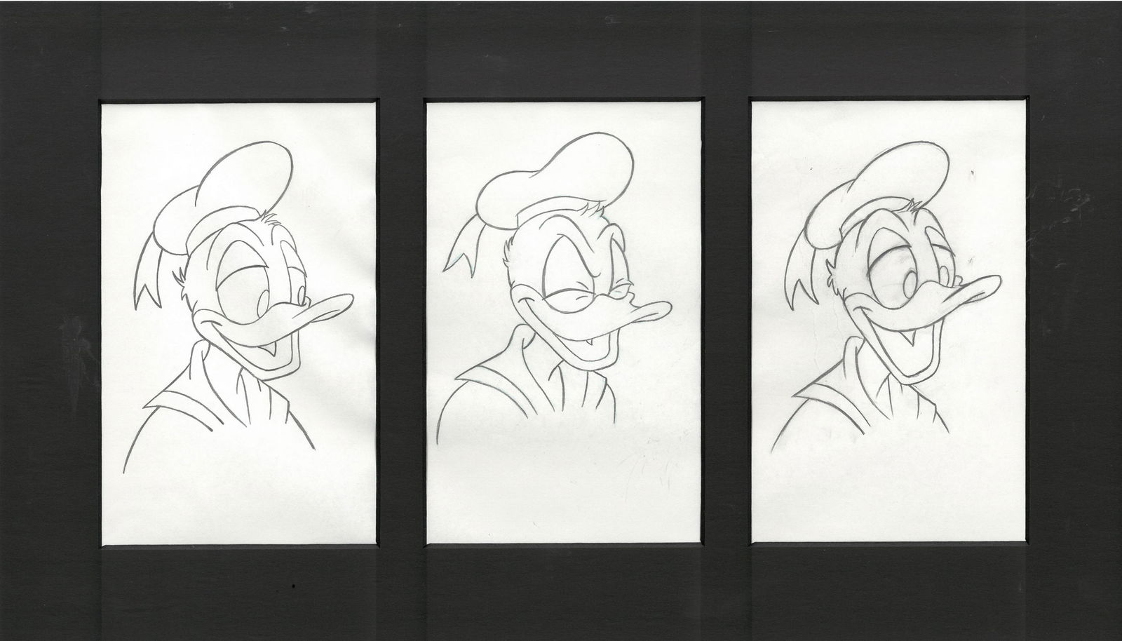 Donald Duck - Set of 3 Original Production Drawings (1 of 1)