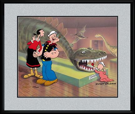 Popeye - King Features HP Cel signed Waldman-Don't Feed (1 of 1)