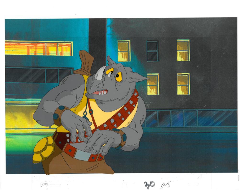 Rocksteady of (TMNT) Turtles- Original Production Cel (1 of 1)