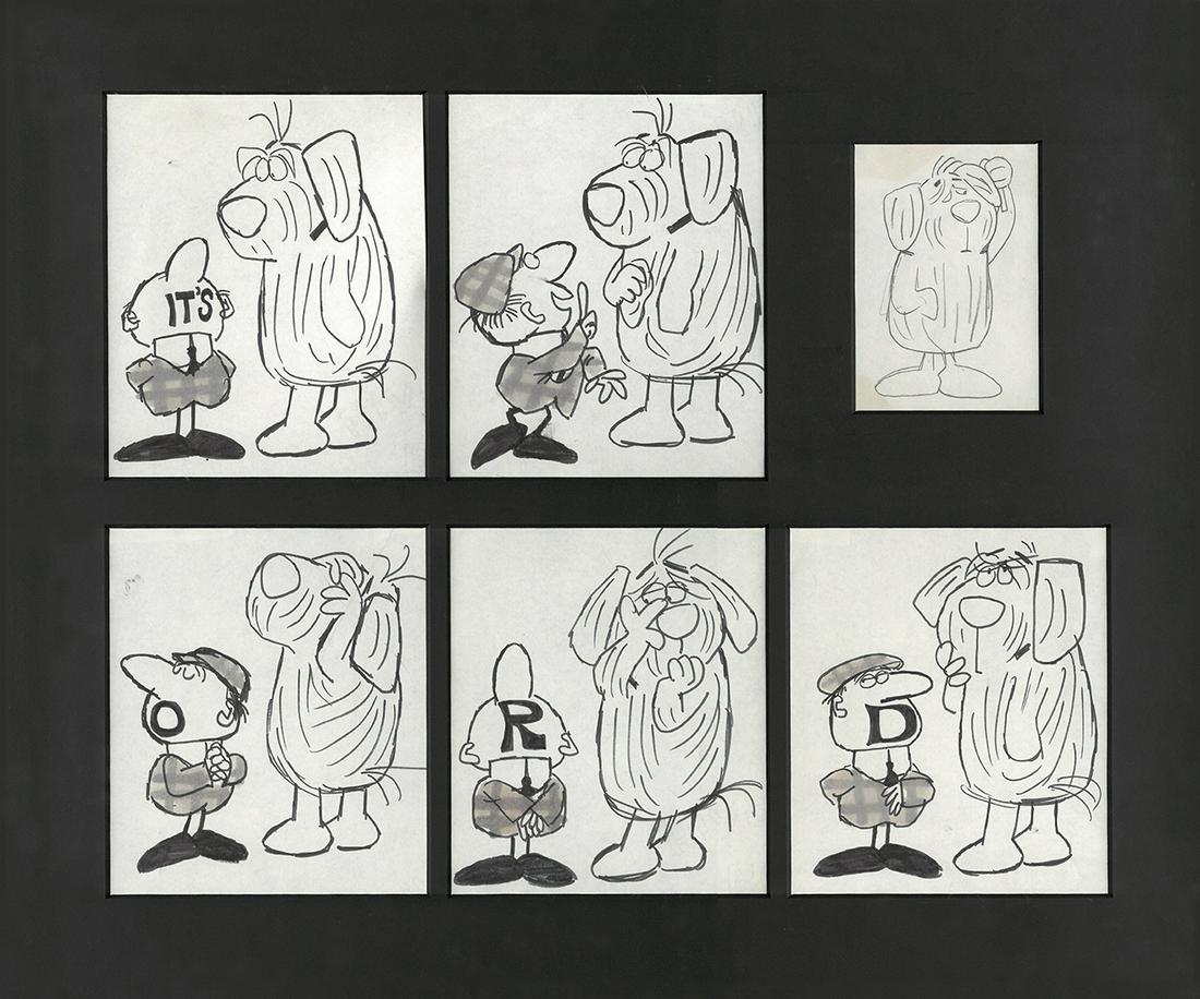 Ford the Dog from Tenessee Ernie Ford Show- Set of (1 of 2)