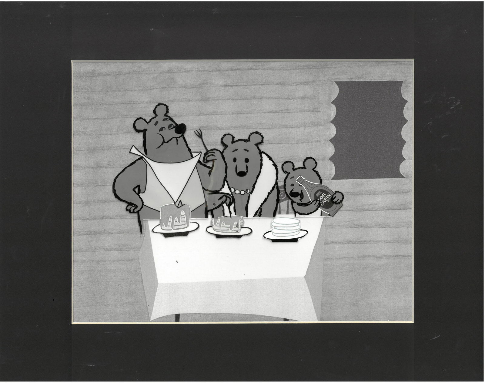 Original Production Cels and Drawings- 3 Bears Log (1 of 2)