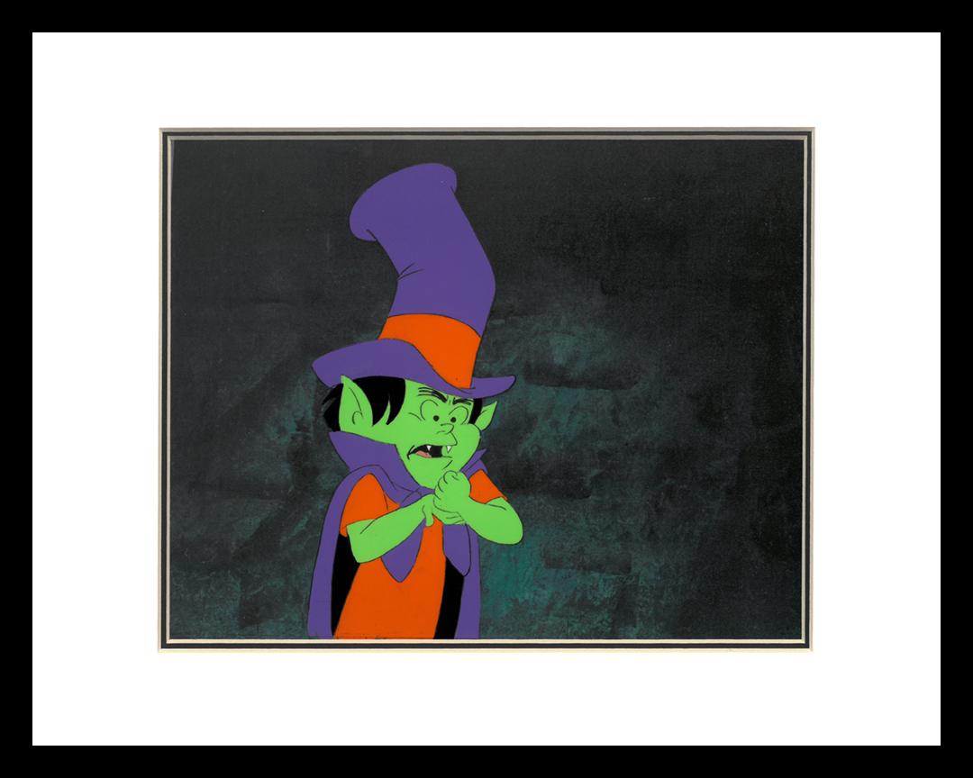 Groovie Goolies - Original Production Cel - Batso-1971: A framed original production cel from the 1971 Groovie Goolies Television Show. This scene features Batso . Presented Framed with COA.