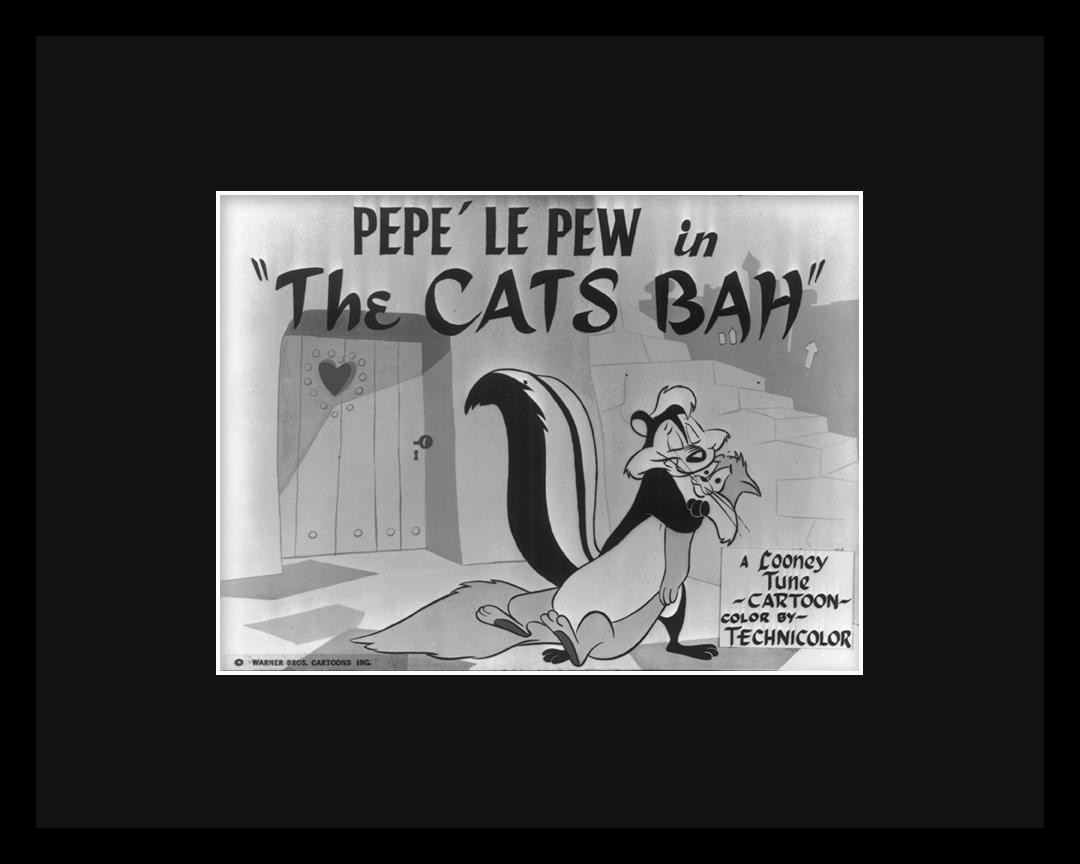 Pepe Le Pew- The Cats Bah - Original Lobby Card (1 of 1)