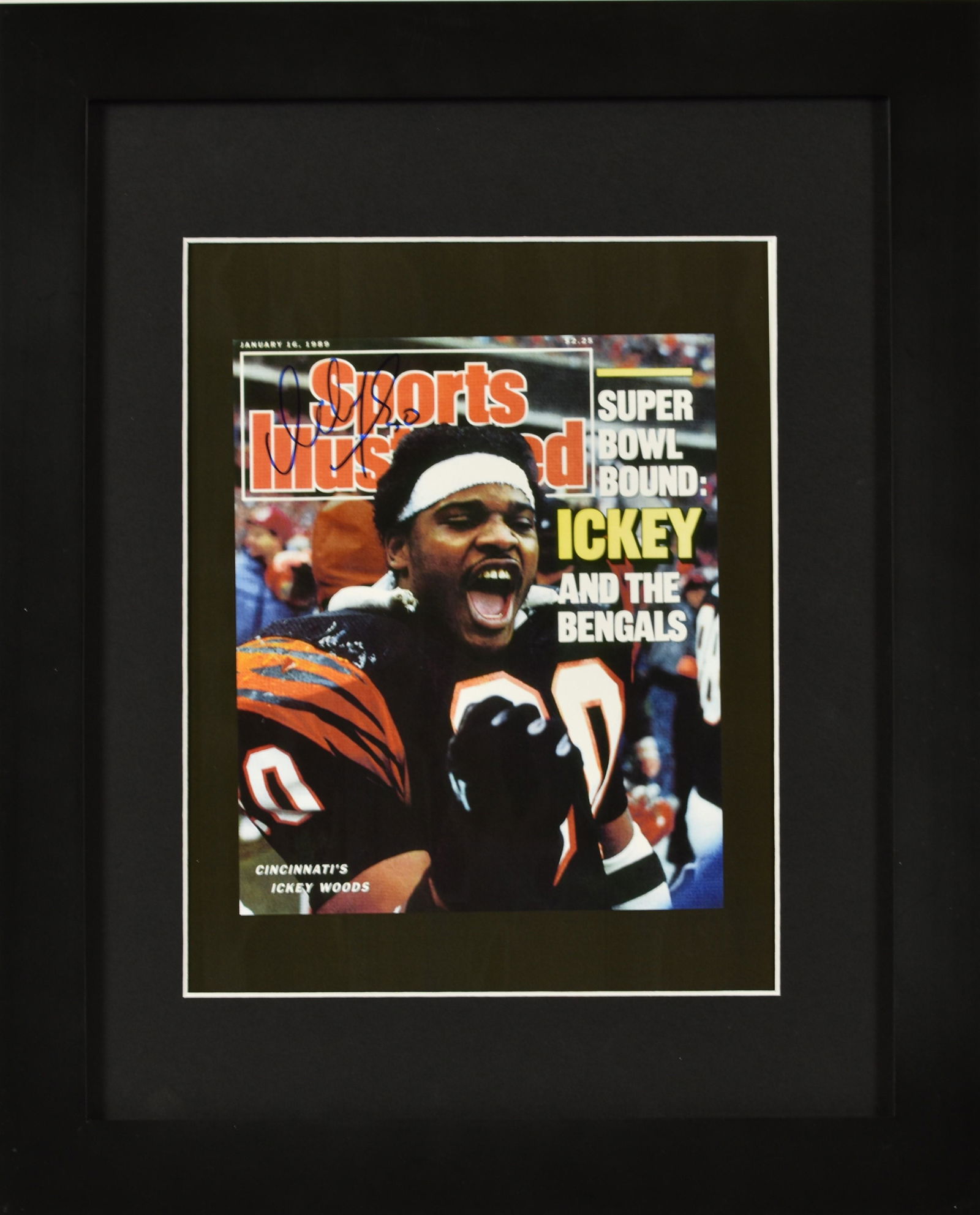 Ickey Woods Signed Framed Bengals Litho (1 of 3)