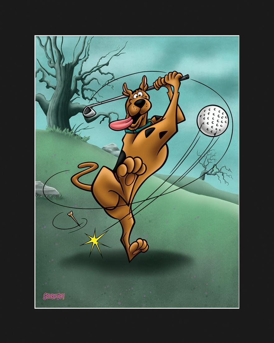 Scooby-Doo -Warner Bros. Fine Art Giclee - Scooby Golf: A Warner Bros. fine art limited edition giclee entitled " Scooby Golf " Is limited to 500 pieces. Is presented matted and comes with certificate of authenticity. 16x20