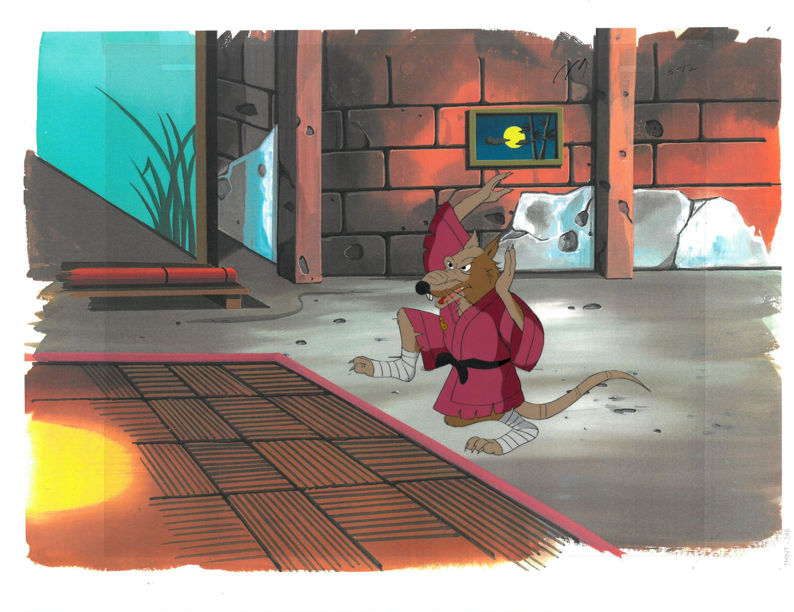 Splinter of (TMNT) Turtles- Original Production Cel (1 of 1)