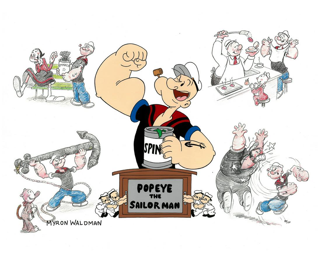 Popeye Signed LE Sericel - I Yam What I Yam (1 of 1)
