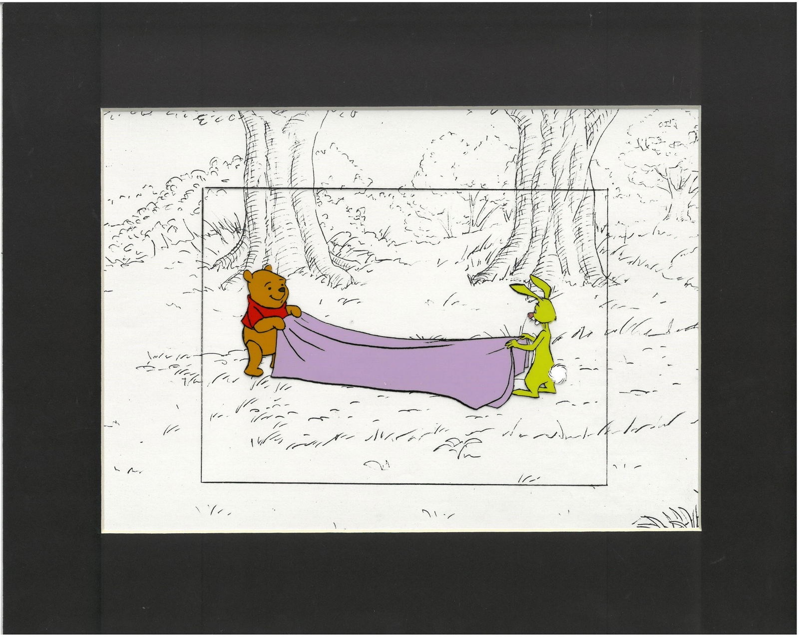 Winnie The Pooh and Rabbit - Production Cel (1 of 1)