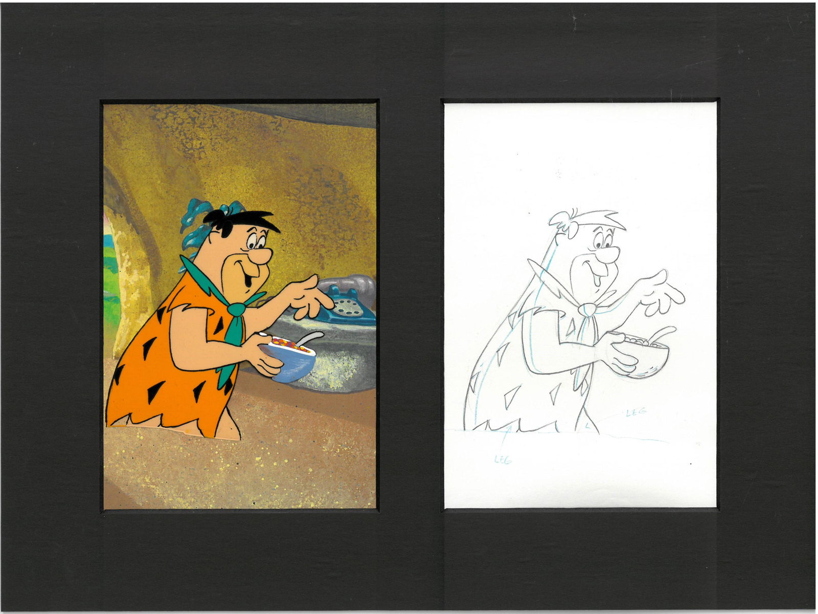 Flintstones -Original Production Cel/Drawing- Fred (1 of 2)