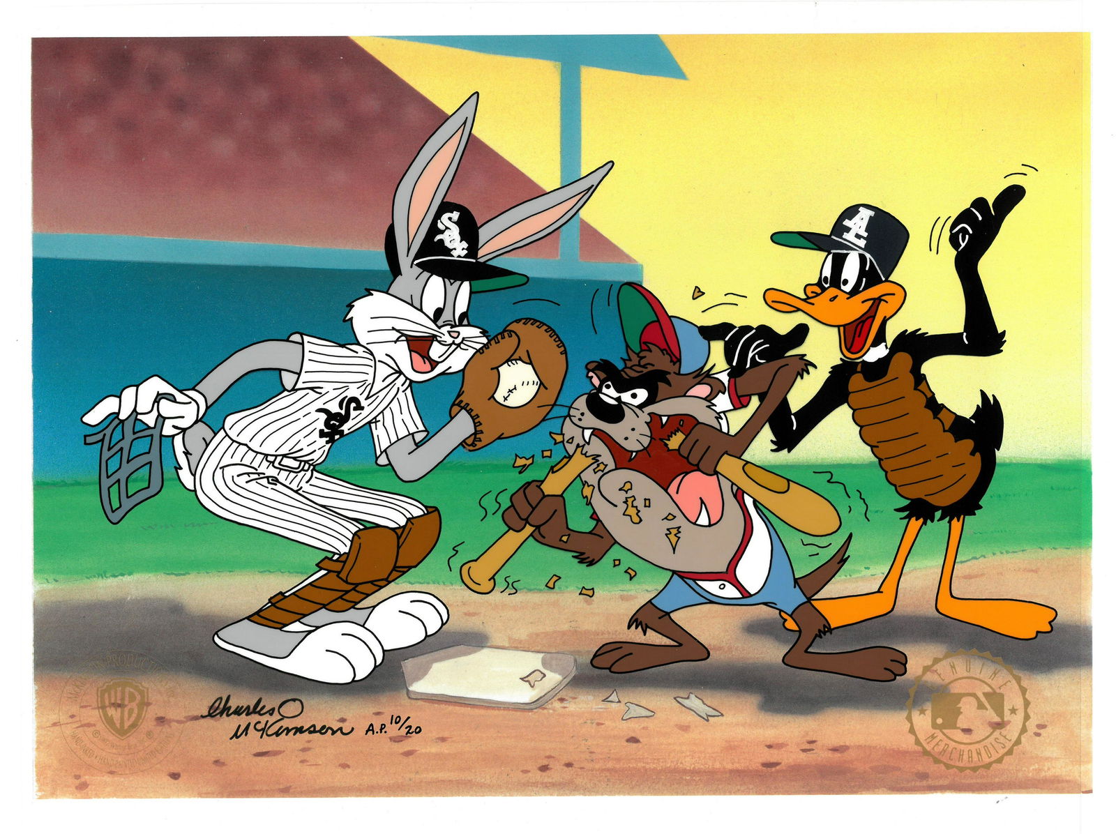 Chicago White Sox - Signed Hand-Painted Bugs Bunny Cel (1 of 2)